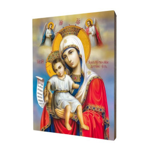 Ikona Matki Bożej "Godne Jest", format 10x15 cm
