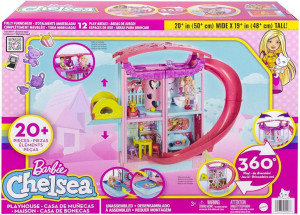 Barbie Domek Zabaw Chelsea Zjeżdżalnia Basen