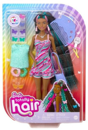 Barbie Lalka Totally Hair Motylki Hcm91