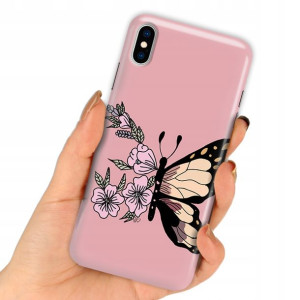 Etui do iPHONE X/XS Obudowa Case BOHO Leaves Wzory