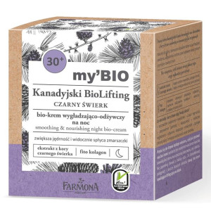 my'BIO Kanadyjski BioLifting 30+ CZARNY ŚWIERK bio - krem na noc