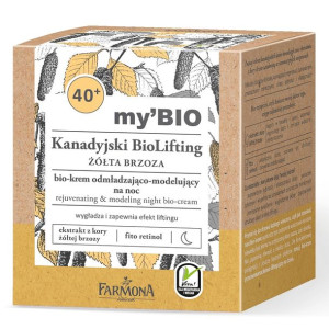 my'BIO Kanadyjski BioLifting 40+ ŻÓŁTA BRZOZA bio - krem noc