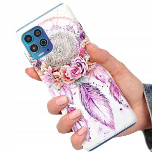 Etui do MOTOROLA EDGE S Case BOHO Leaves Top Wzory
