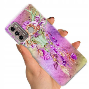 Etui do MOTOROLA G60 Case BOHO Leaves Top Wzory