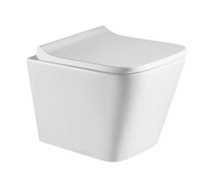 Miska WC Podwieszana Bezrantowa z Deską Wonloopadająca LEX 49x34 Emporia