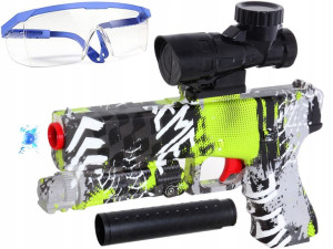PISTOLET NA KULKI ŻELOWE Okulary KARABIN automat