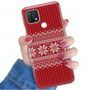 Etui do OPPO A15 Case Świąteczne Święta Top Wzory