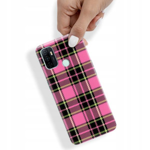 Etui do OPPO A33 Obudowa W Kratkę Kratka Top Wzory