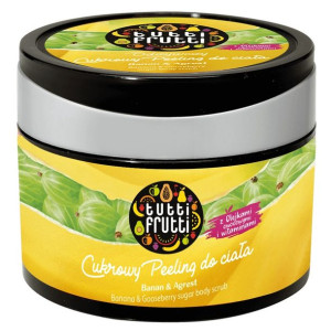 TUTTI FRUTTI Banan & Agrest cukrowy peeling do ciała 300g
