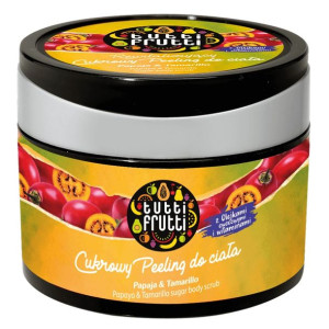 TUTTI FRUTTI Papaja & Tamarillo cukrowy peeling do ciała 300g