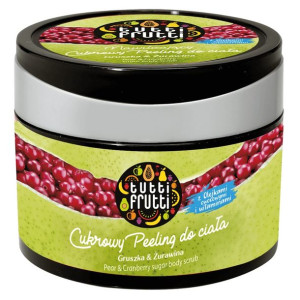 TUTTI FRUTTI Gruszka & Żurawina cukrowy peeling do ciała 300g