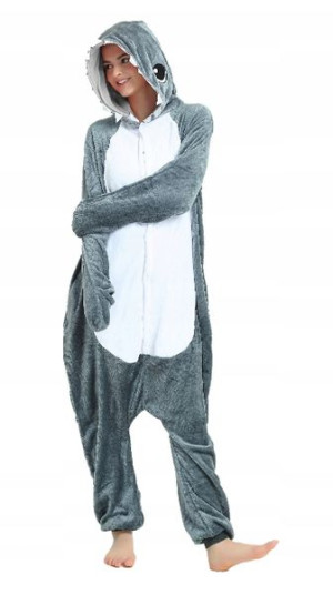 Piżama Onesie Przebranie Rekin Shark Kigurumi Xl