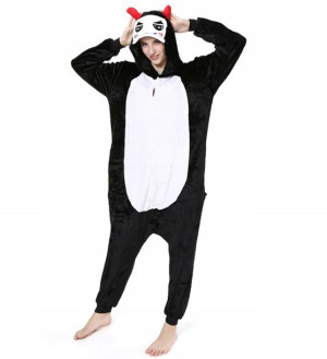 Piżama Onesie Przebranie Diabeł Demon Kigurumi S