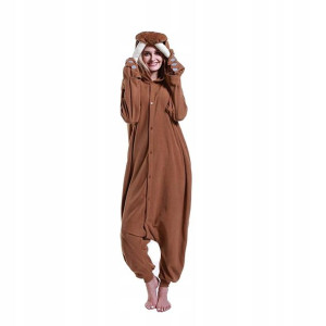 Mors Foka Onesie Kombinezon Brązowy Kigurumi M