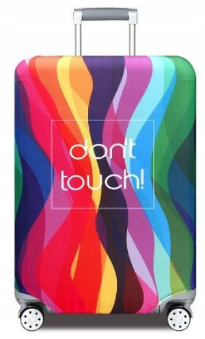 Pokrowiec Na Walizkę Ochronny Don't Touch Tęcza S