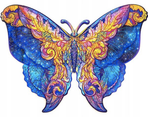 Puzzle Drewniane Dla Dorosłych Kolory Motyl L