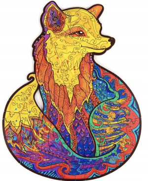 Puzzle Drewniane Dla Dorosłych Kolory Lis S