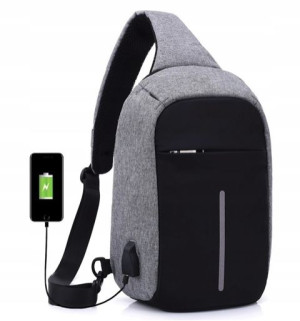 Lekki Plecak Antykradzieżowy Port Usb Power-bank