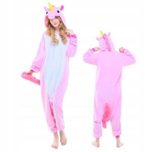 Onesie Kombinezon Jednorożec Pink Dres Kigurumi S