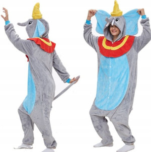 Dumbo Słonik Onesie Słoń Disney Pizama Dres L