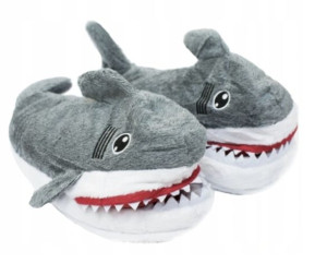Pluszowe Kapcie Buty Rekin-y Śmieszne Prezent