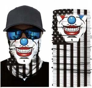 Chusta Komin Bandana Ochronna Klaun Flaga Zima
