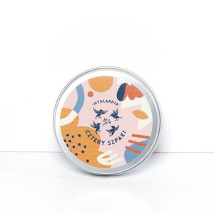 Mydlarnia 4Szpaki, Okrągła puszka na szampon/odżywkę, poj. 60ml