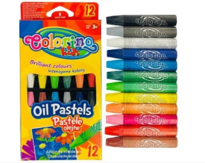 Kredki Pastelowe Pastele Olejne 12 Kol Dla Dzieci