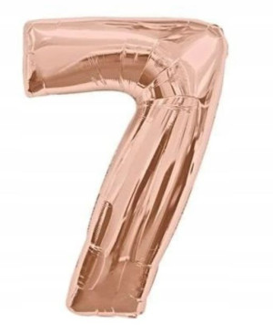 Balon-y Foliowy Rose Gold Złota Na Hel Cyfra 7