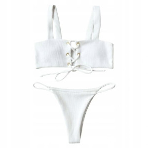 Strój Kąpielowy Bikini Dwuczęściowy Wiązany M
