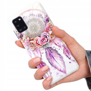 Etui do SAMSUNG A31 Obudowa Case BOHO Leaves Wzory