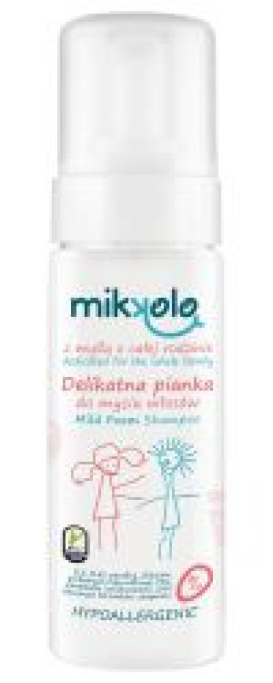 Mikkolo, Delikatna pianka do mycia włosów dla dzieci, 150ml