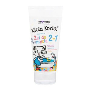 MomMe, Łagodny żel do mycia 2 w 1 Kicia Kocia 200 ml