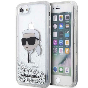 Etui Karl Lagerfeld KLHCI8LNKHCH Apple iPhone SE 2022/SE 2020/8/7 srebrny/s