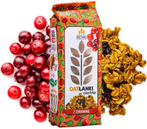 Ciastka owsiane z żurawiną 150 g Irenki Oatłanki