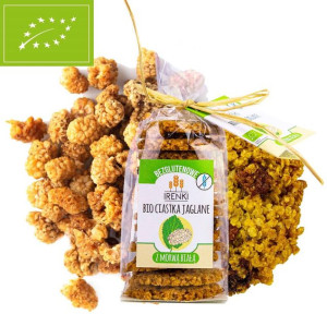 Ciastka jaglane z morwą białą Bezglutenowe Bio 150 g Irenki