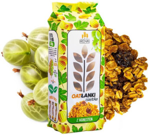 Ciastka owsiane z agrestem kandyzowanym 150 g Irenki Oatłanki