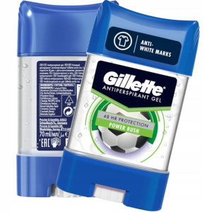 GILLETTE SZTYFT POWER RUSH w żelu antiperspirant