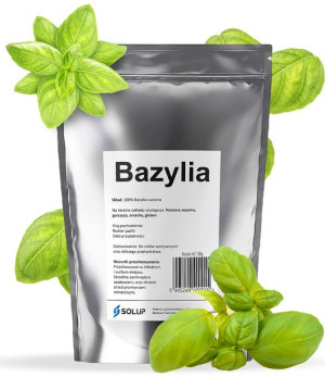 BAZYLIA liść naturalna aromatyczna suszona 100g