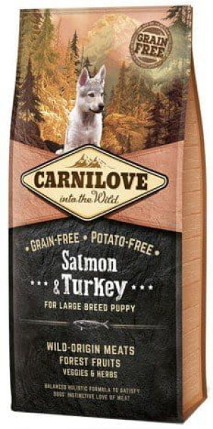 Carnilove GF Salmon Turkey Large Breed Puppy 12kg