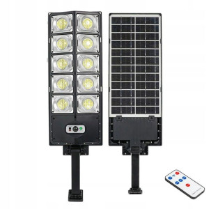 Lampa latarnia uliczna LED zewnętrzna solarna czujnik zmierzchu ruchu Pilot