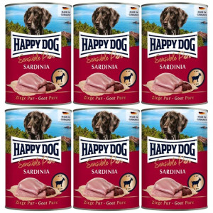 Karma mokra dla psa Happy Dog 6 x puszka 400g koza