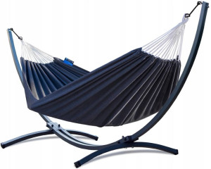 POTENZA Stelaż GRANDE PREMIUM + Hamak ROMA XL Grey Kokon
