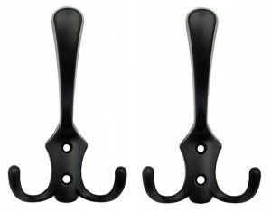 Wieszak meblowy czarny x2