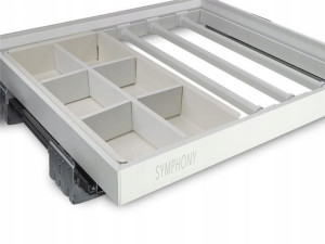 Wieszak na spodnie + organizer SYMPHONY 700 BIAŁY