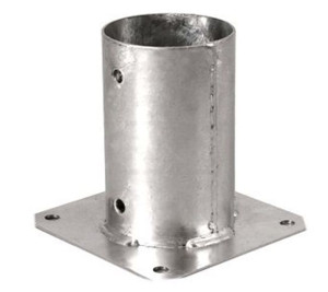 Podstawa Słupa Okrągła Przykręcana, Kotwa 80x150mm