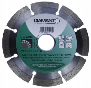 Tarcza diament 125x2.0x22,2 PROFESIONAL Segmentowa