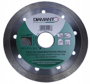 Tarcza diament DIAMANTO standard 115x2,0x22,2
