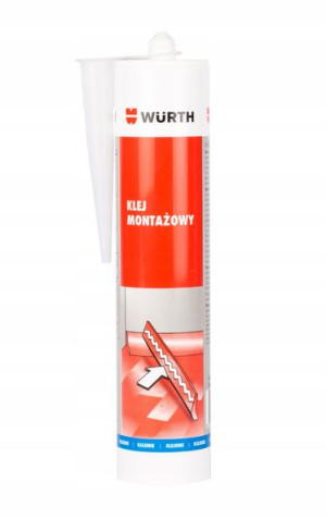 WURTH KLEJ MONTAŻOWY SUPER MOCNY 310ml świeża data