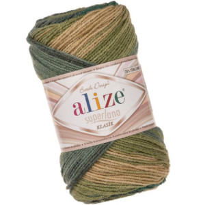 Włóczka Alize Superlana Klasik Batik - 4840 z Wełną